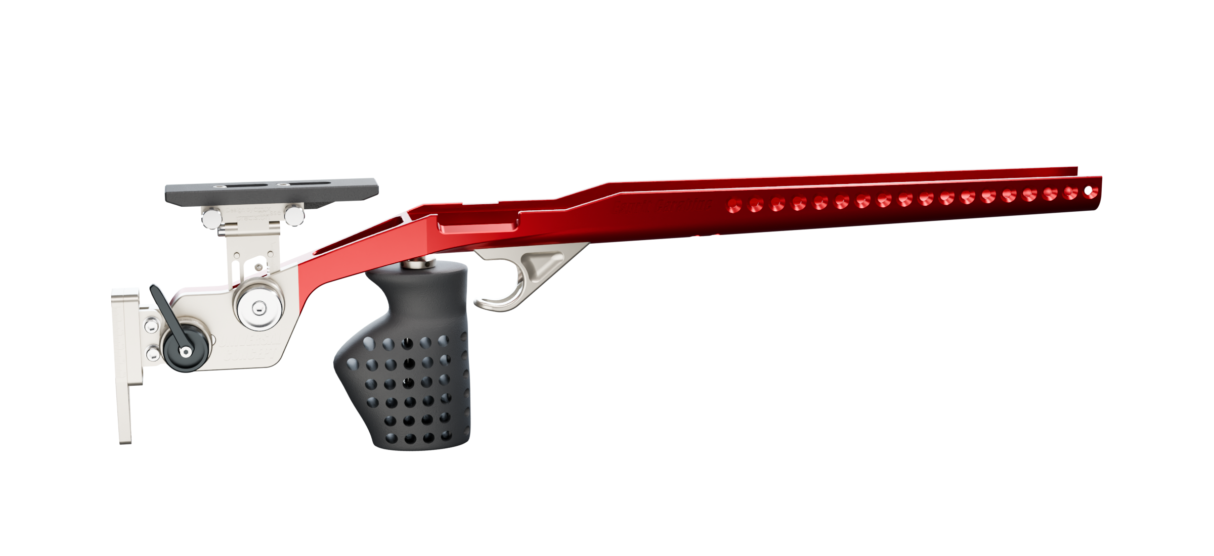 Crosse Universal Concept rouge, noire et métal satiné